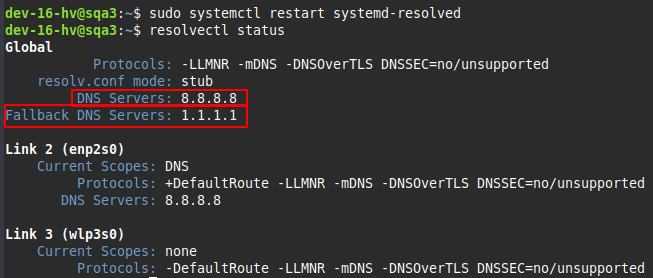 Change DNS on Linux