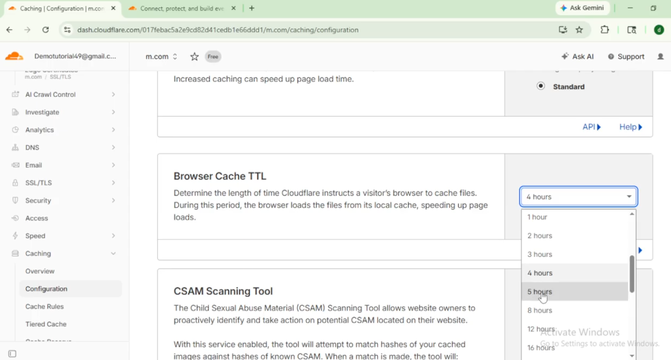 Change dns TTL