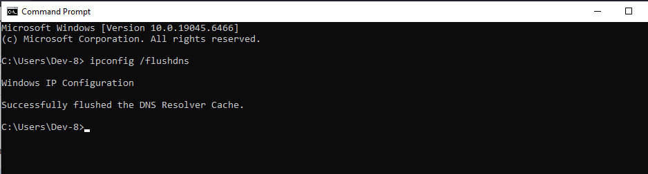 Flush DNS