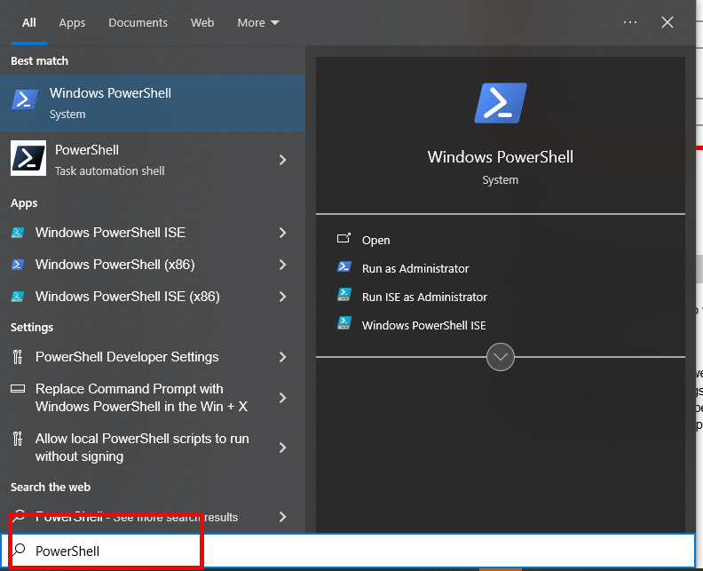 Search PowerShell